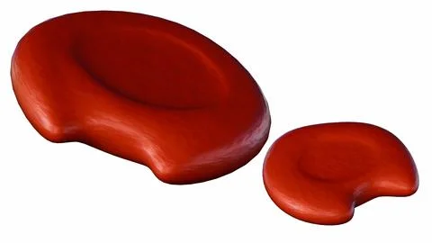3D rendering of degmacytes, known as bite cells. Stock Illustration