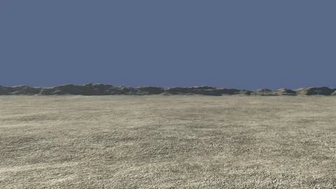 3D Rendering Of Desert Landscape Stock Illustration