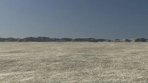 3D Rendering Of Desert Landscape Stock Illustration