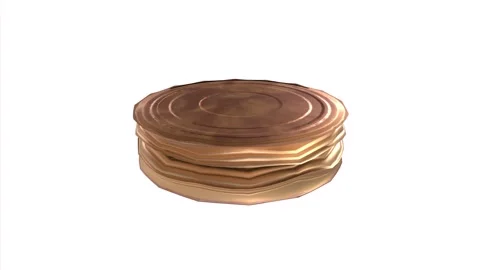 3D rendering of detailed layered pancakes with syrup and butter Stock Footage 284238060