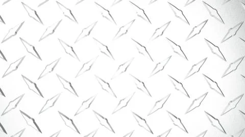 3d rendering of a diamond plate isolated in white studio background Stock Illustration