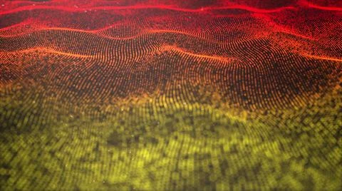 3D rendering digital abstract textured background wavy form. Excellent shape and 스톡 일러스트