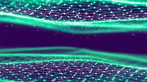 3D rendering. Digital earth space network. Poly background images technology Stock Illustration