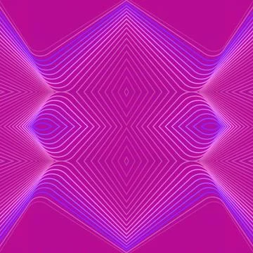 3d rendering digital illustration of a geometric symmetrical pattern Stock Illustration