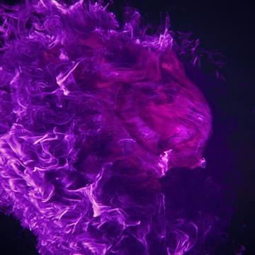 3d rendering digital illustration of raging purple flames Illustrazione stock