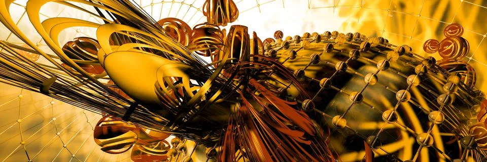 3D rendering of digital technology concept ready for banner background 스톡 일러스트