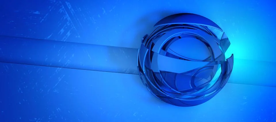 3D rendering of digital technology concept ready for banner background Illustrazione stock