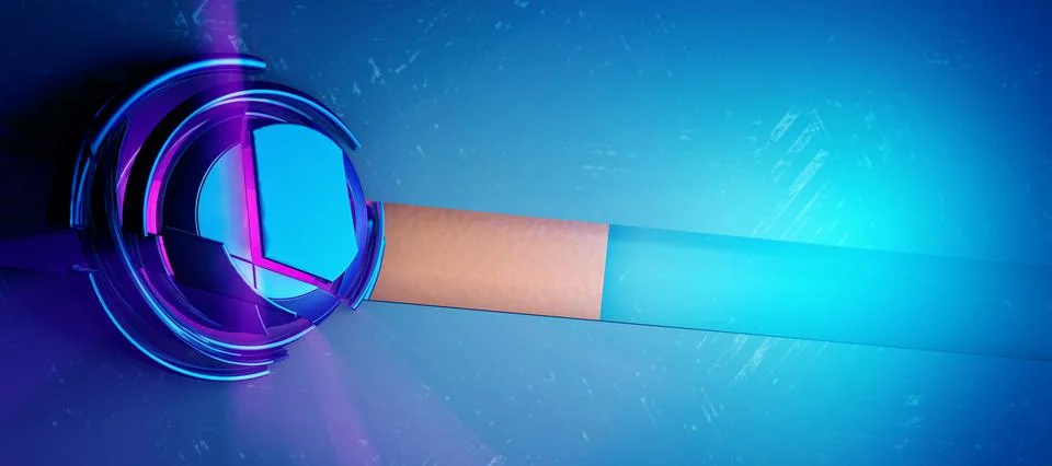 3D rendering of digital technology concept ready for banner background Stock Illustration