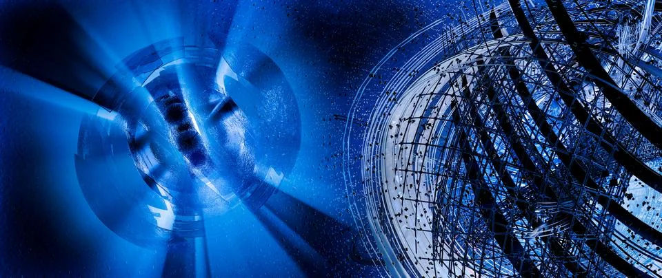 3D rendering of digital technology concept ready for banner background Ilustración de archivo