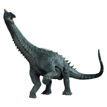 3D Rendering DinosaurAlamosaurus on White Stock Illustration