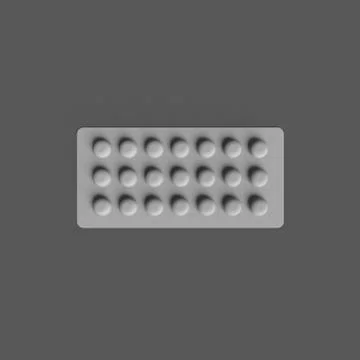 3D RENDERING OF DISK-SHAPED TABLETS Stock Illustration