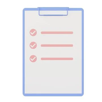 3d rendering of document 3d rendering of document, 3d icons, pastel minima... Stock Photos