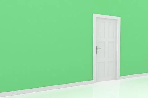 3d rendering of a door Illustrazione stock