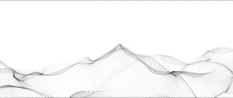 3D rendering Dot abstract digital wave black particles Video stock 202221448