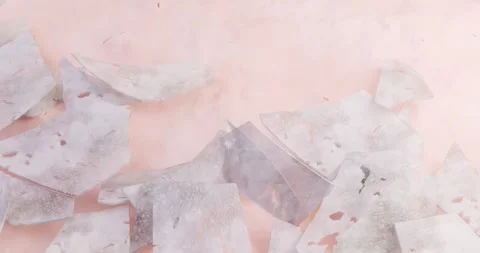 3D rendering of dry pieces of skin disappearing, leaving a clean layer of skin Stock Footage 266135792