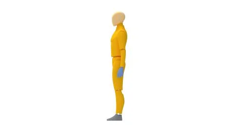 3D rendering of a dummy mannequin isolated in studio Ilustração Stock