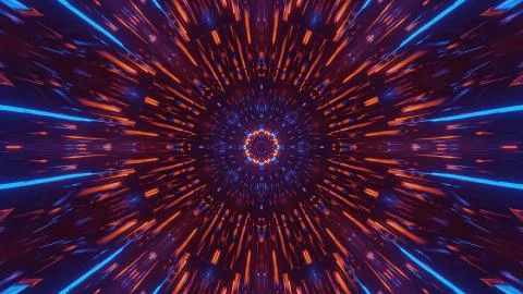 3D rendering of dynamic colorful laser lights - perfect for sci-fi wallpapers 스톡 일러스트