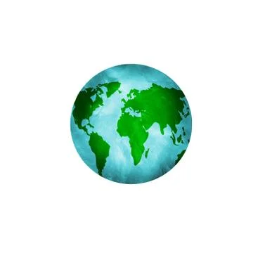 3D rendering Earth globe with plasticine texture Stock Illustration