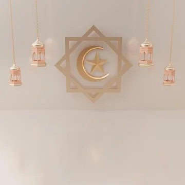 3d rendering Eid al fitr or ramadan sale banner social media instagram post t Stock Illustration