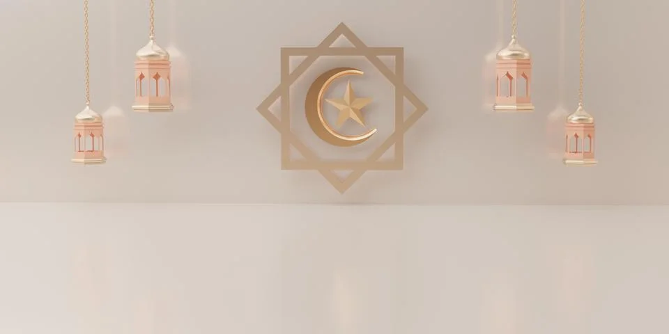 3d rendering Eid al fitr or ramadan sale banner social media instagram post t Stock Illustration