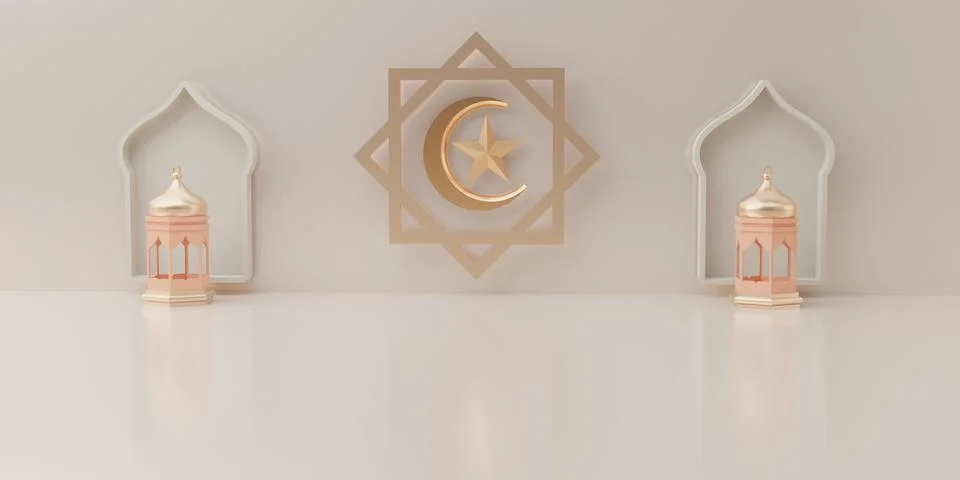 3d rendering Eid al fitr or ramadan sale banner social media instagram post t Illustrazione stock