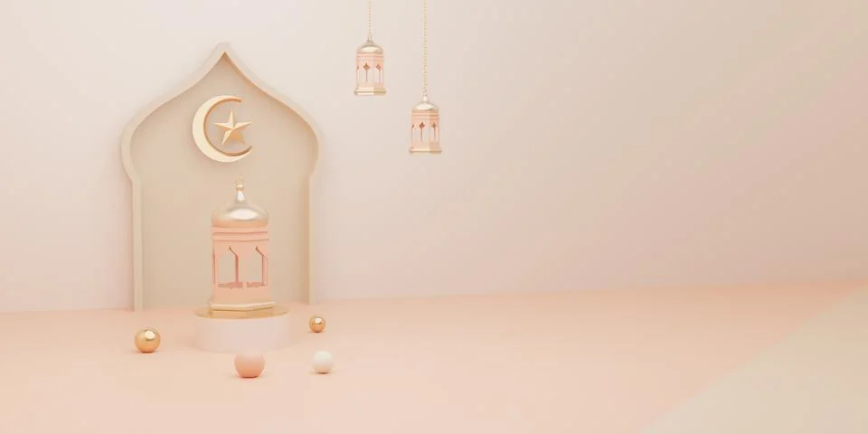 3d rendering Eid al fitr or ramadan sale banner social media instagram post t Stock Illustration