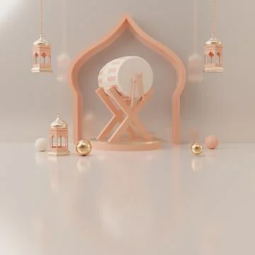 3d rendering Eid al fitr or ramadan sale banner social media instagram post t Stock Illustration