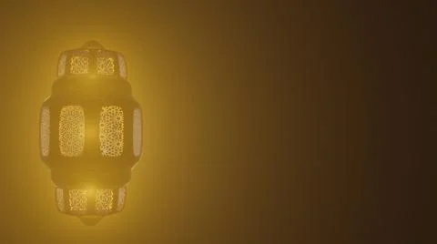 3d rendering Eid Mubarak Ramadan  art night mosque and crescent decorations Stock Illustration