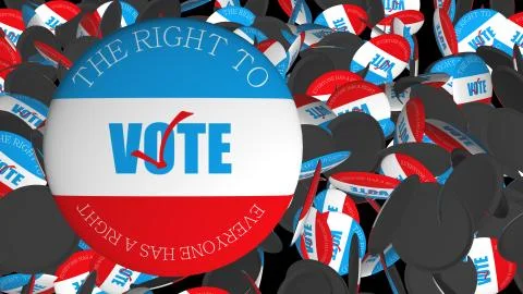 3d rendering of Election vote concept Stock Photos