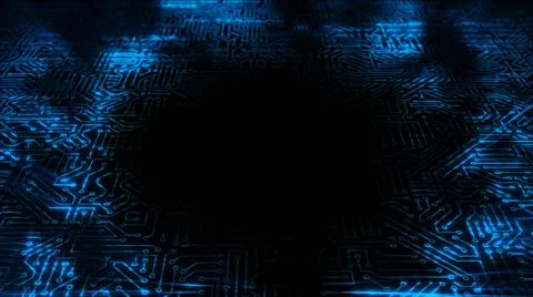 3D rendering of an electrical pulse in a microcircuit イラスト素材