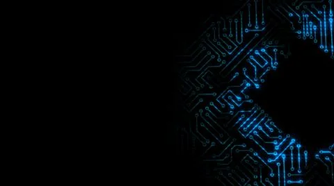 3D rendering of an electrical pulse in a microcircuit Stock Illustration