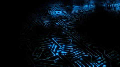 3D rendering of an electrical pulse in a microcircuit 스톡 일러스트
