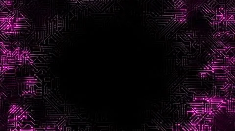 3D rendering of an electrical pulse in a microcircuit イラスト素材