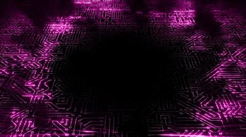 3D rendering of an electrical pulse in a microcircuit 스톡 일러스트