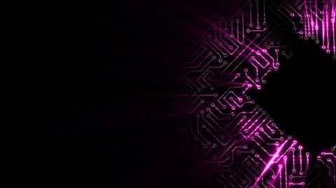 3D rendering of an electrical pulse in a microcircuit イラスト素材