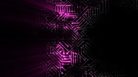 3D rendering of an electrical pulse in a microcircuit イラスト素材