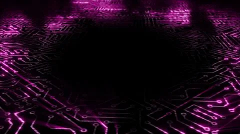 3D rendering of an electrical pulse in a microcircuit 스톡 일러스트