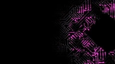 3D rendering of an electrical pulse in a microcircuit Stock Illustration