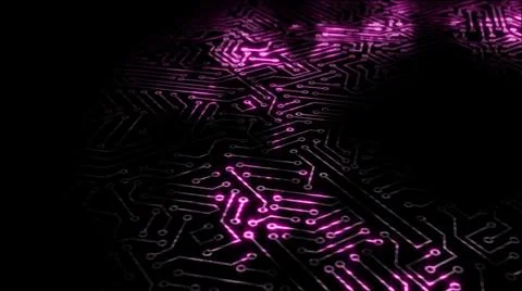 3D rendering of an electrical pulse in a microcircuit Stock Illustration