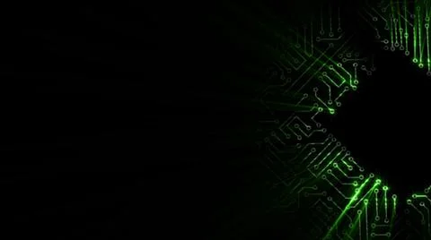 3D rendering of an electrical pulse in a microcircuit Stock Illustration