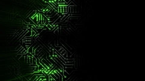 3D rendering of an electrical pulse in a microcircuit Stock Illustration