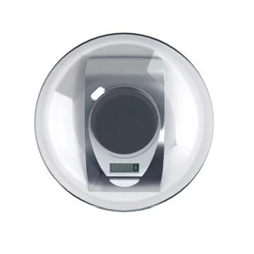 3d rendering of Electronic scales isolated on a white background Stock Illustration