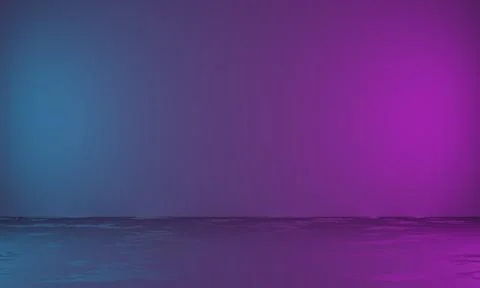 3d rendering. Empty background scene. Dark street reflection on wet asphalt Ilustração Stock