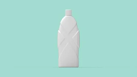 3D rendering of an empty blank packaging bottlemock up product. Standing in an Ilustração Stock