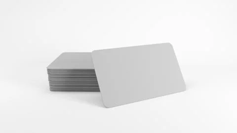 3d rendering of an empty business card on white background イラスト素材