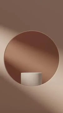 3D rendering of an empty podium for product display Stock Illustration