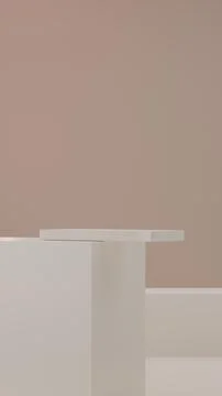 3D rendering of an empty podium for product display イラスト素材
