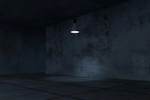3d rendering, the empty room with exquisite top light. Stock-Illustration