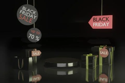 3d rendering empty template podium mockup Stock Illustration