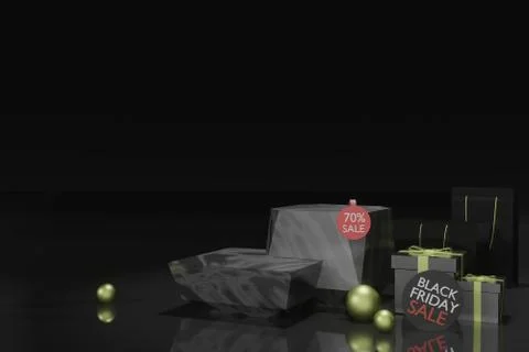 3d rendering empty template podium mockup Stock Illustration